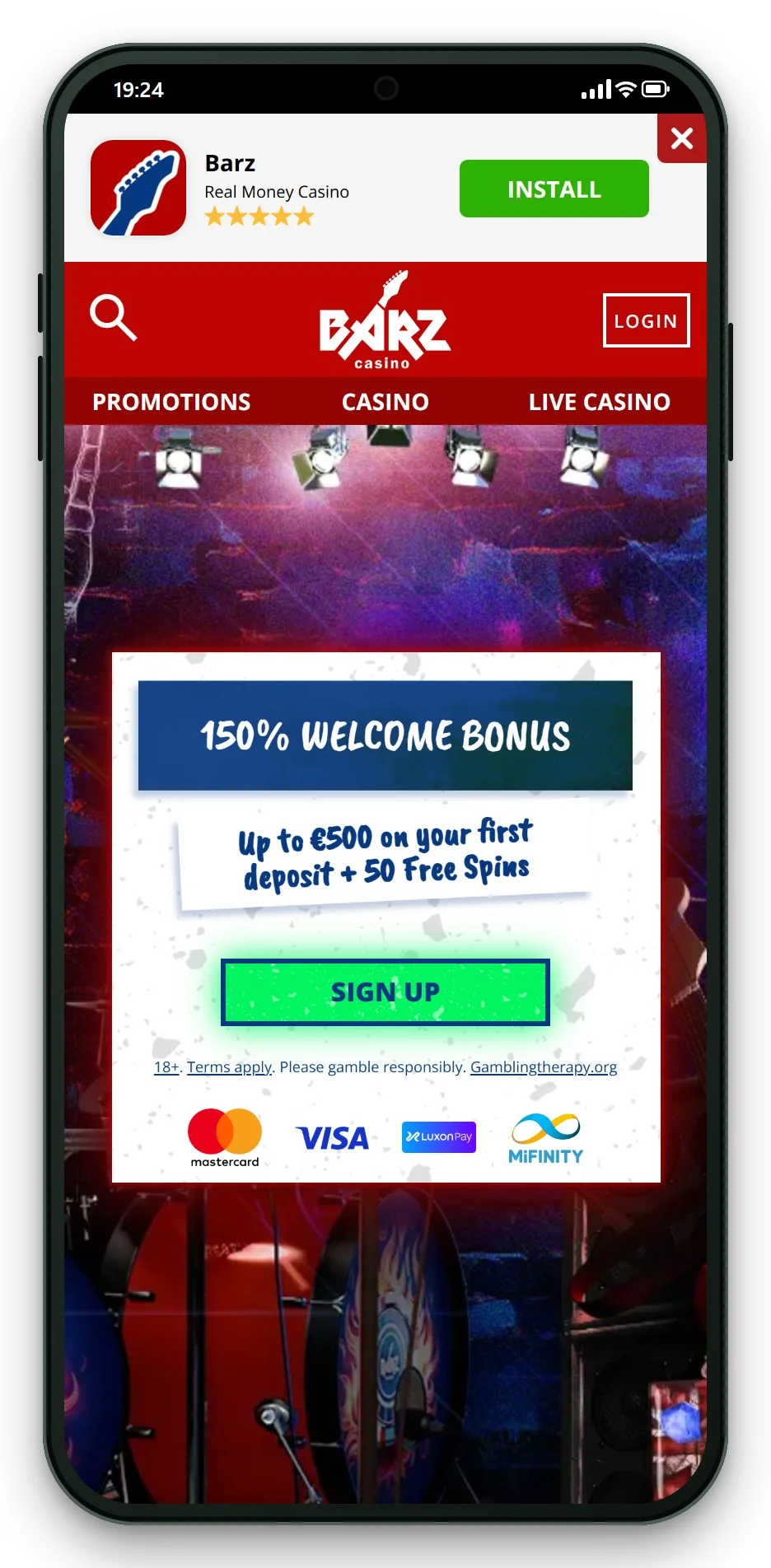 casino med malta lisens: mobil lobby hos Barz